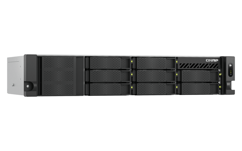QNAP TS-855EU-8G data-opslag-server NAS Rack (2U) Intel Atom® C5125 8 GB DDR4 0 TB QuTS hero Zwart