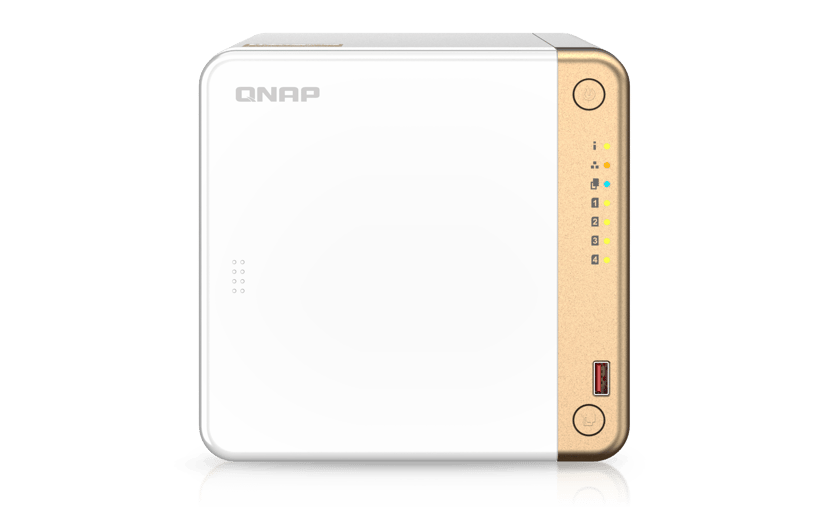 QNAP TS-462-4G NAS- & lagringsservrar Tower Intel® Celeron® N4505 2 GB DDR4 0 TB QNAP QTS Vit