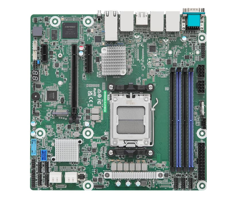 ASRock B650D4U-2L2T/BCM bundkort AMD B650 Express Sokkel AM5 micro ATX AM5 Micro-ATX