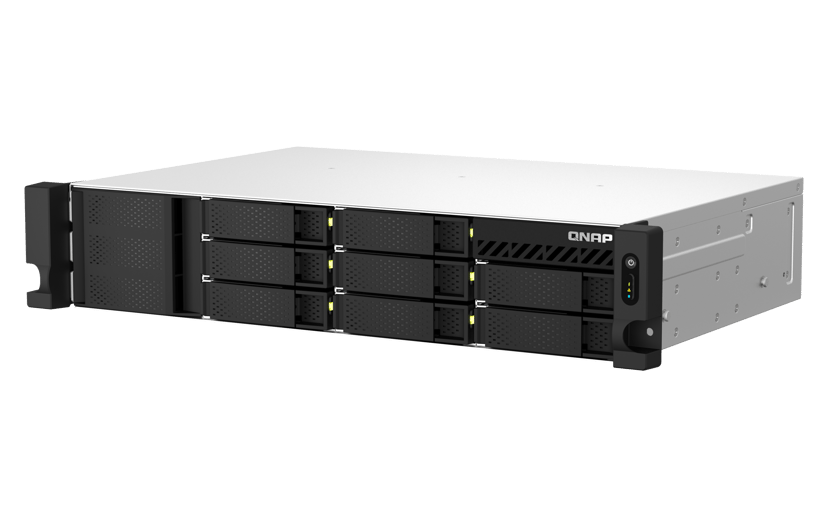 QNAP TS-864EU-8G data-opslag-server NAS Rack (2U) Intel® Celeron® 8 GB DDR4 0 TB QNAP Turbo System Zwart