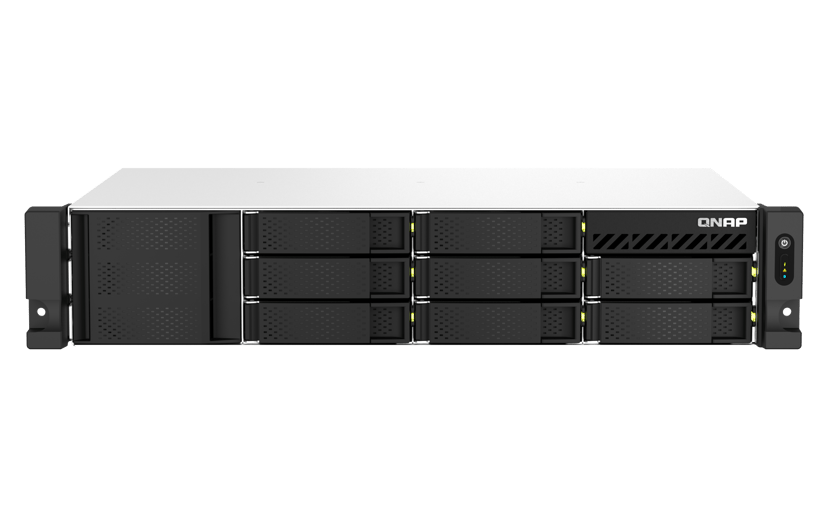 QNAP TS-864EU-8G NAS- & lagringsservrar Rack (2U) Intel® Celeron® 8 GB DDR4 0 TB QNAP Turbo System Svart