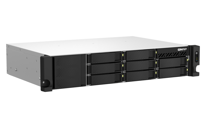 QNAP TS-864EU-8G data-opslag-server NAS Rack (2U) Intel® Celeron® 8 GB DDR4 0 TB QNAP Turbo System Zwart
