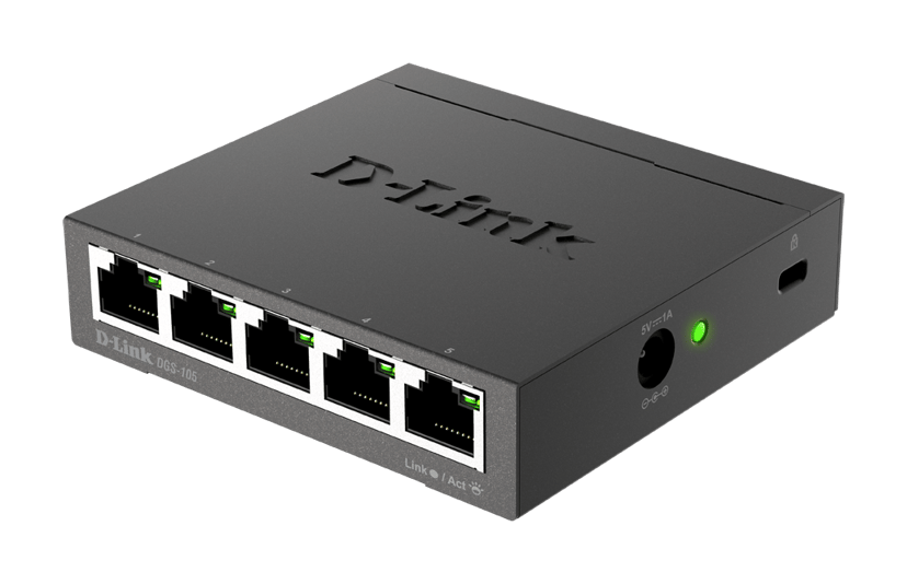 D-Link DGS-105 5-Port Gigabit Desktop Switch