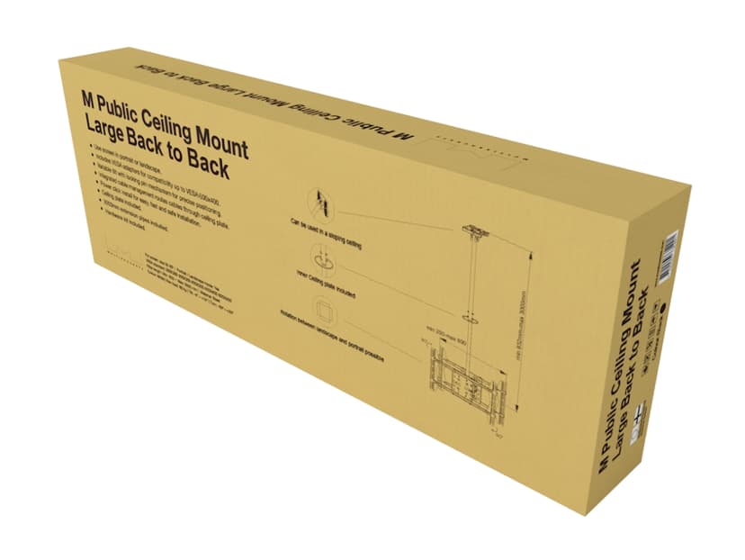 Multibrackets M Public Ceilingmount Large Back to Back