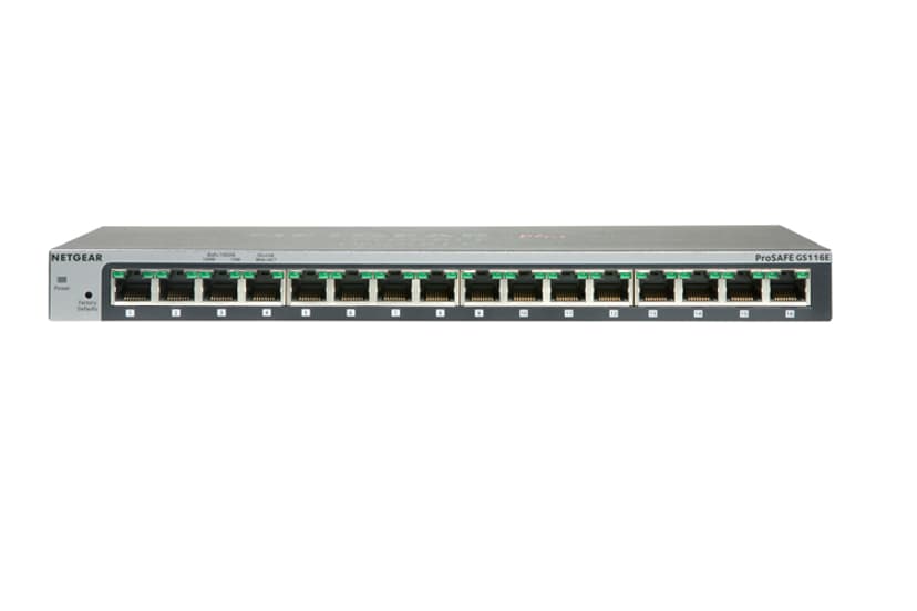 Netgear Prosafe Gs116 16 Port Gigabit Desktop Switch