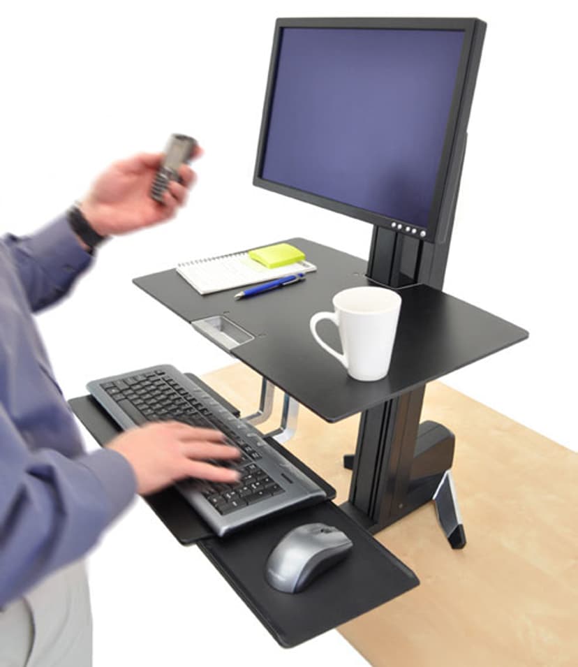 Ergotron WorkFit-S Single HD with Worksurface+