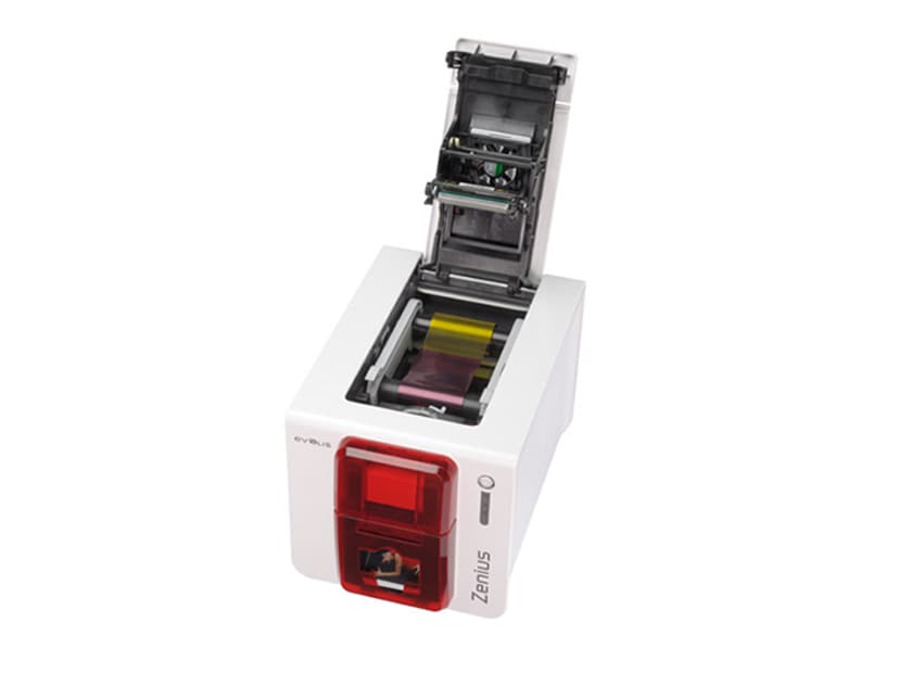Evolis Zenius Expert USB/Eth Red Front