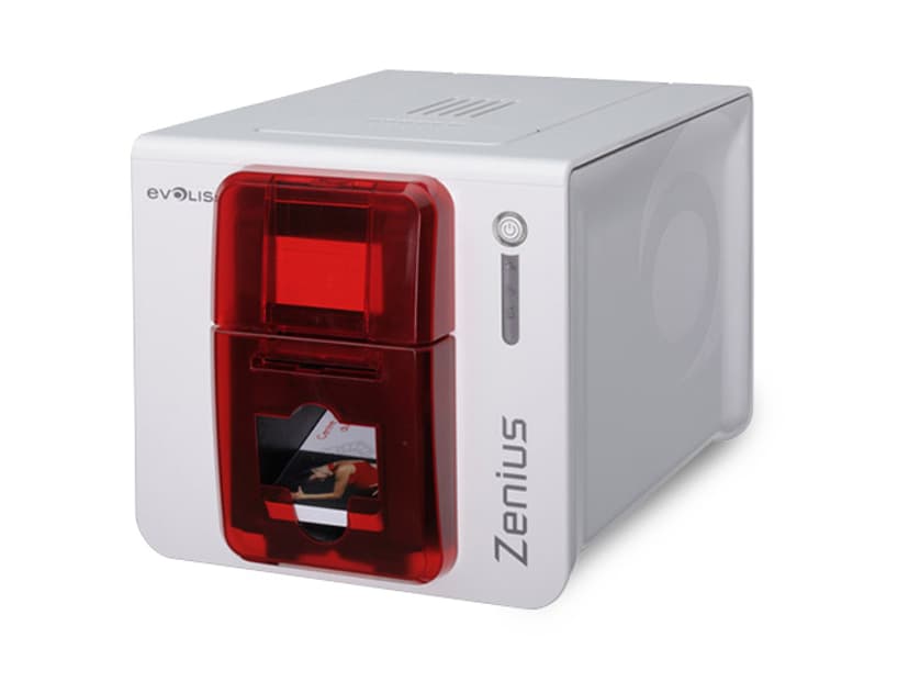 Evolis Zenius Expert USB/Eth Red Front