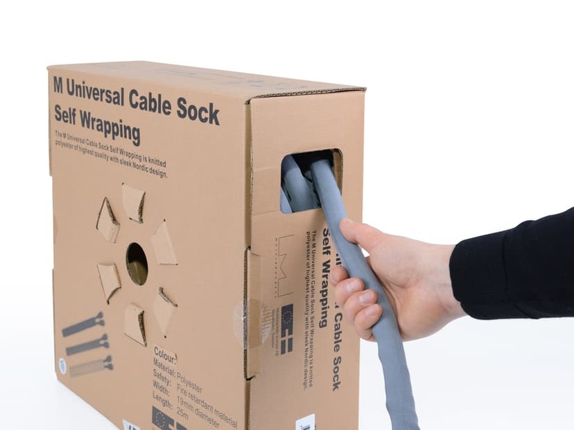 Multibrackets M Universal Cable Sock Self Wrapping, 19mm