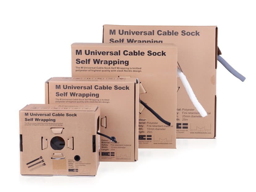 Multibrackets M Universal Cable Sock Self Wrapping, 19mm