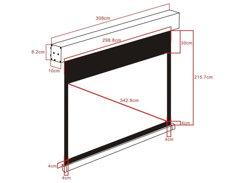 Multibrackets M Motorized Projection Screen Deluxe