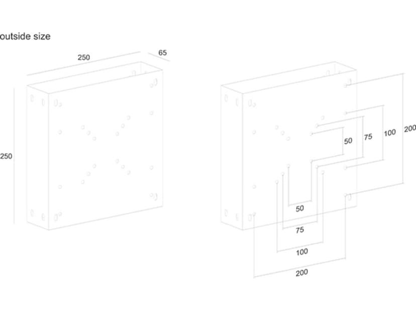 Multibrackets M PC Box/Digital Signage Box