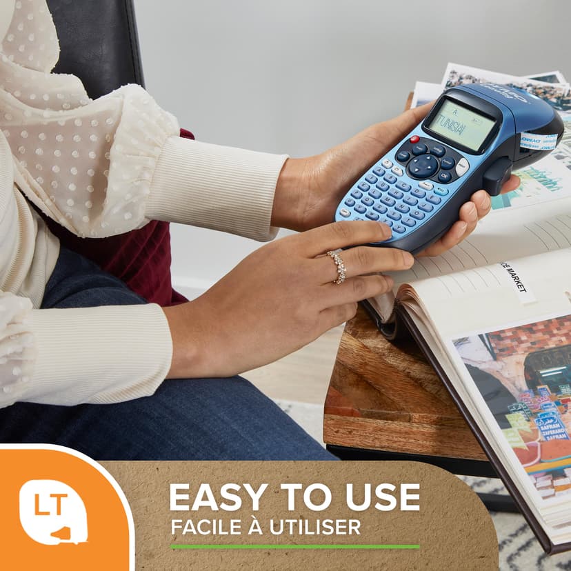 Dymo Tape LetraTag 12mm Muovi Keltainen