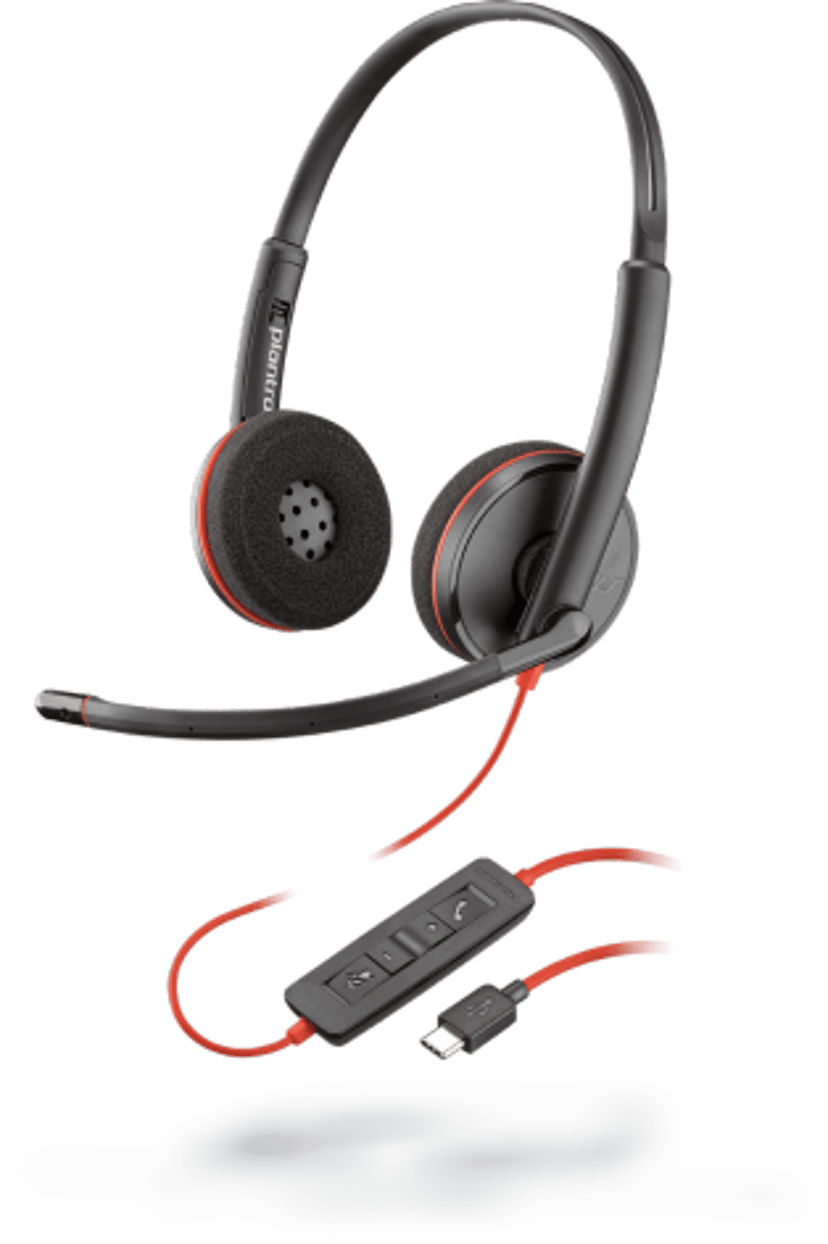 HP Poly Blackwire 3225 USB Type-A Röd, Svart