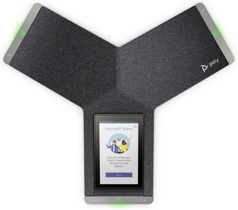 HP Poly Trio C60 IP-mødetelefon til Microsoft Teams, fuld radio og PoE-aktiveret