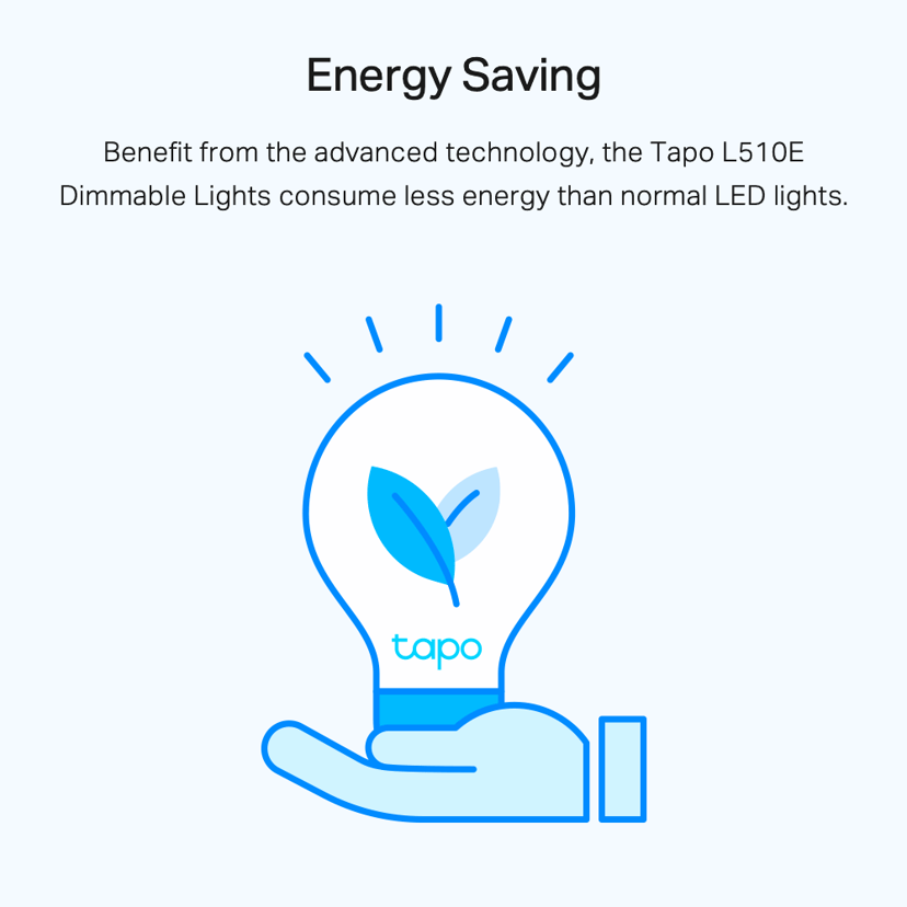 TP-Link Tapo L510E Smart glödlampa Wi-Fi 8,7 W