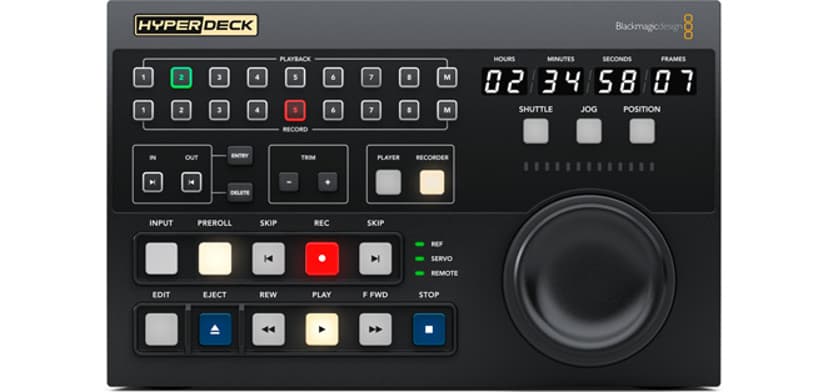 Blackmagic Design HYPERD/RSTEXCTR DVR-tilbehør Kontroll Panel AC Sort 1 stykker