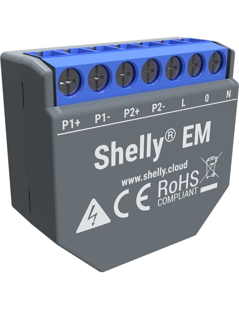 Shelly EM singelfas energimätare (utan klämma)