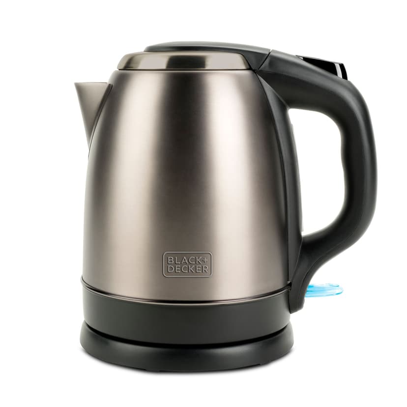 Black & Decker Vedenkeitin 1,2 l harjattua terästä