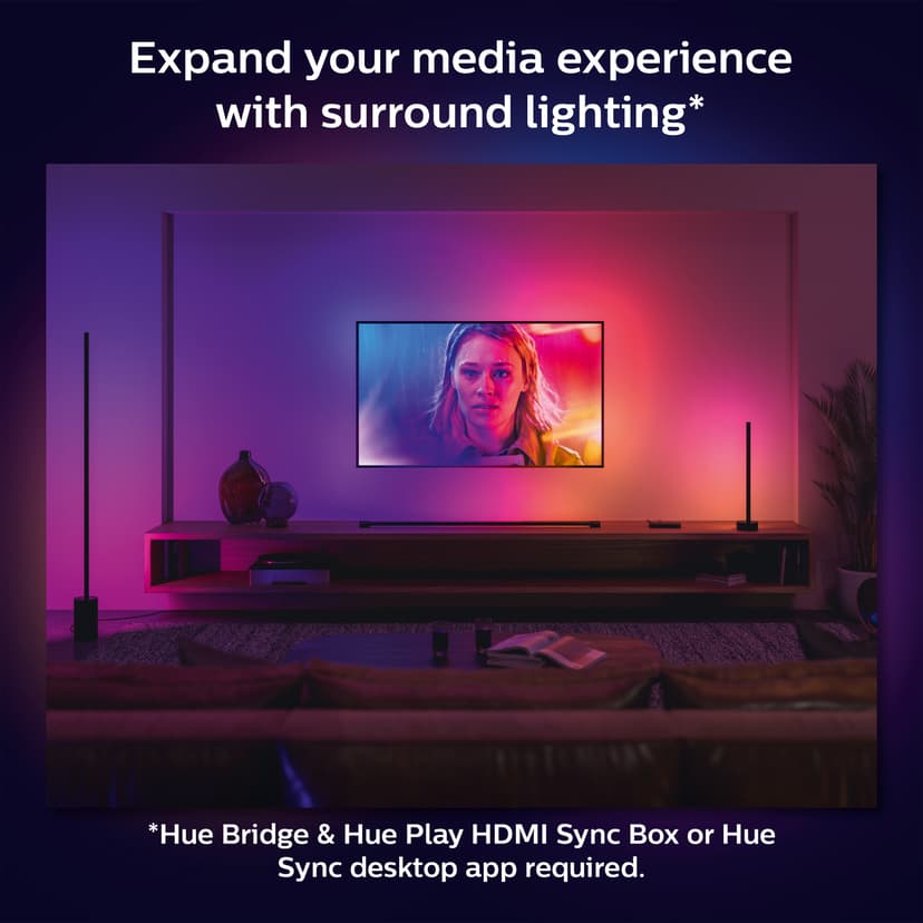 Philips Hue White och Color Ambiance Signe gradient bordslampa