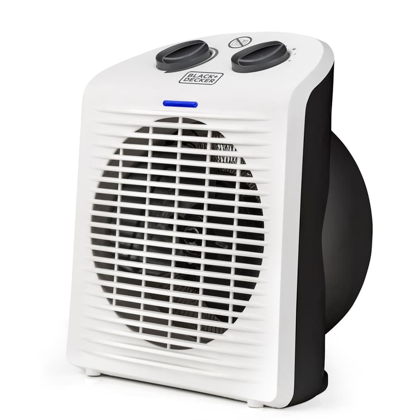 Black & Decker Värmefläkt 2-i-1 Vit