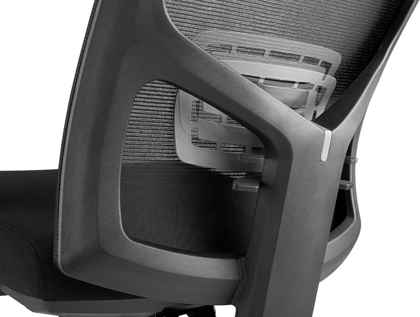 Prokord Ergonomisk Kontorsstol PC-1977-S – Svart Mesh & Tyg Svart