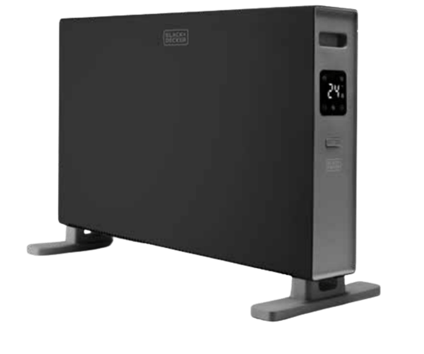 Black & Decker Konvektorelement 2 000 watt Digital Svart