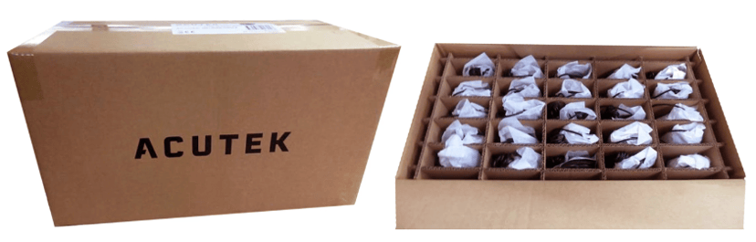 Acutek Wired Standard Muis L40W 50-Pack Bulk USB-A Muis Zwart