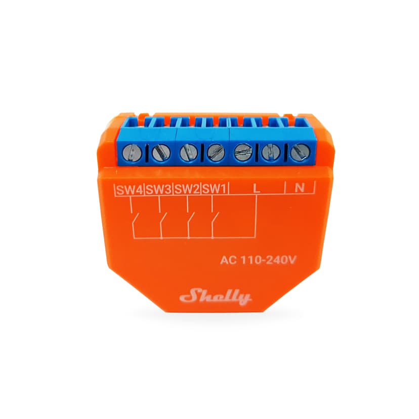 Shelly Plus i4 WiFi-control for scenes and activation