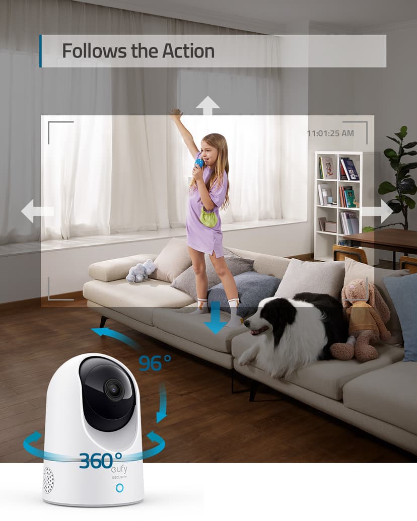 Anker Eufy T8410 Indoor Cam 2K Pan & Tilt (T8410322)