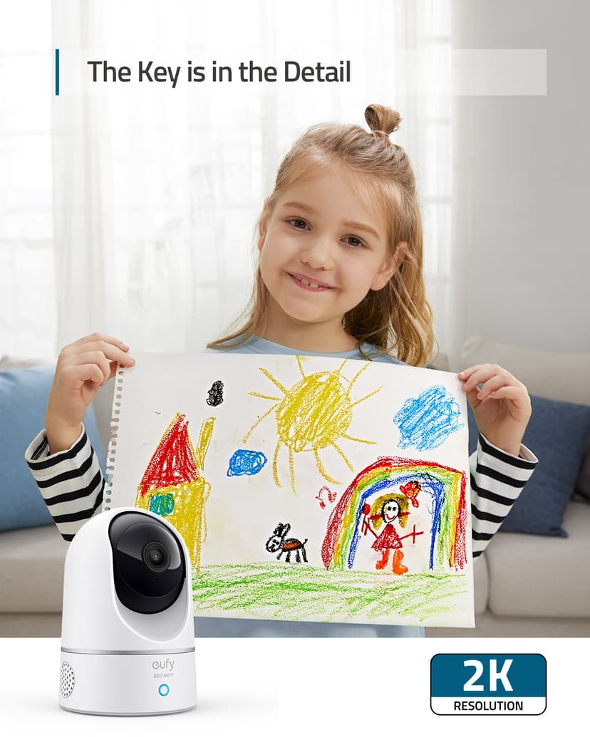 Anker Eufy T8410 Indoor Cam 2K Pan Tilt (T8410322)