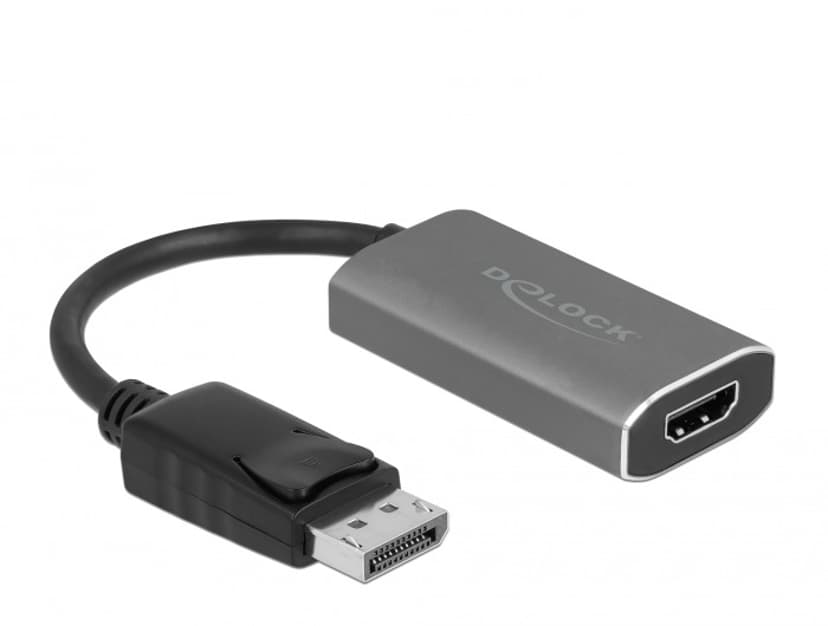 Delock 63118 videokabelkobling 0,2 m DisplayPort HDMI Type A (Standard) Grå 0.2m DisplayPort HDMI Grå