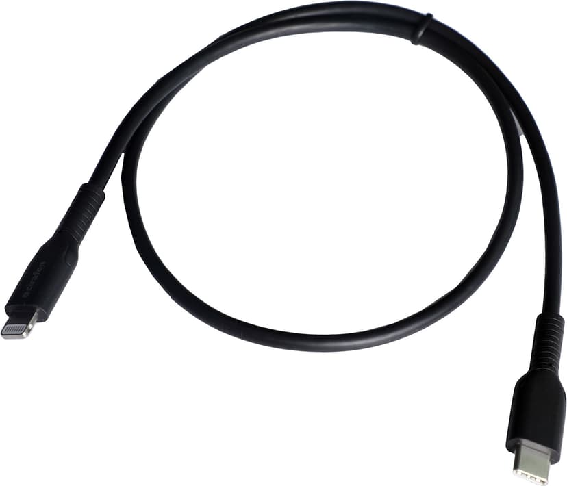 Cirafon Sync/charge Cable USB-C To Lightning 0.5m Musta