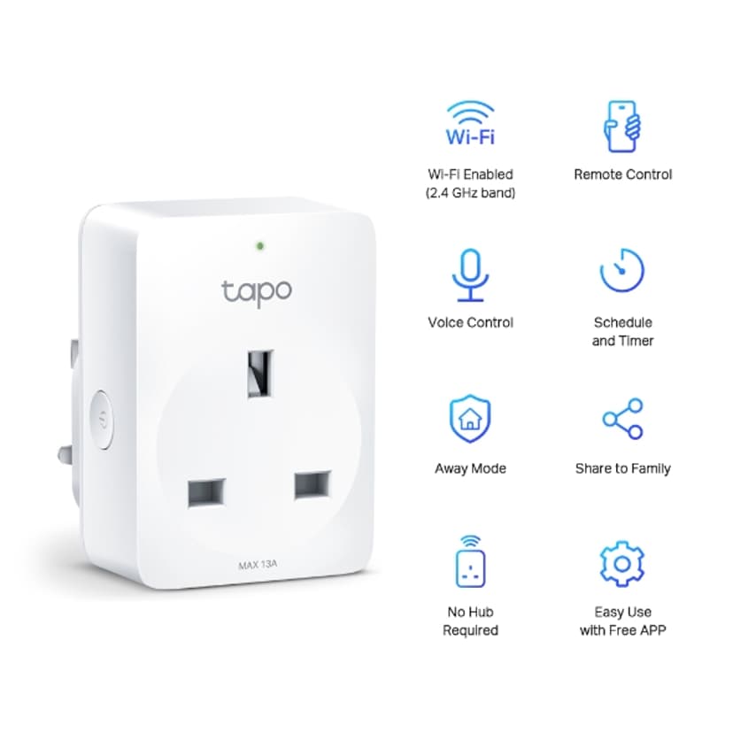 TP-Link Tapo P100 Mini Smart WiFi Socket 4-Pack