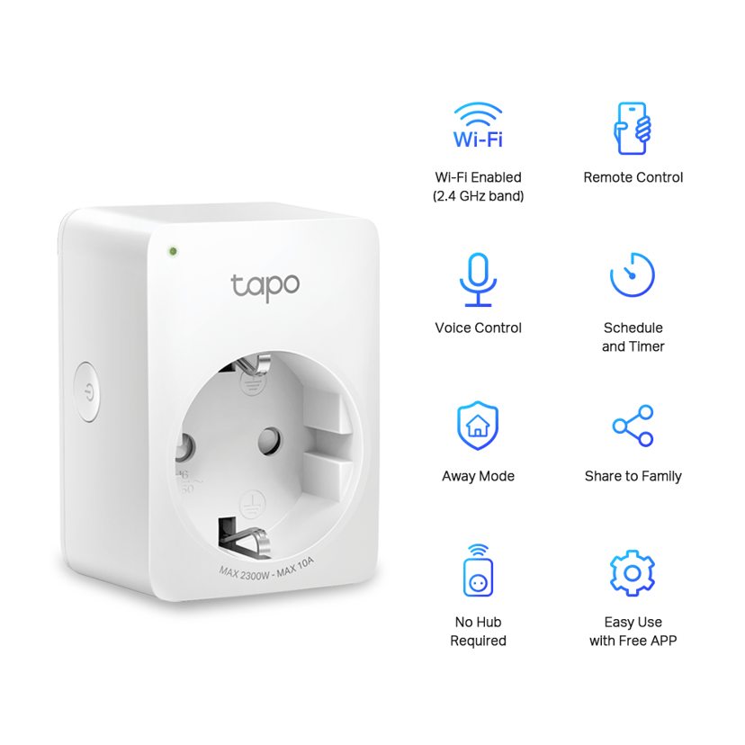 TP-Link Tapo P100 Mini Smart WiFi Socket 4-Pack