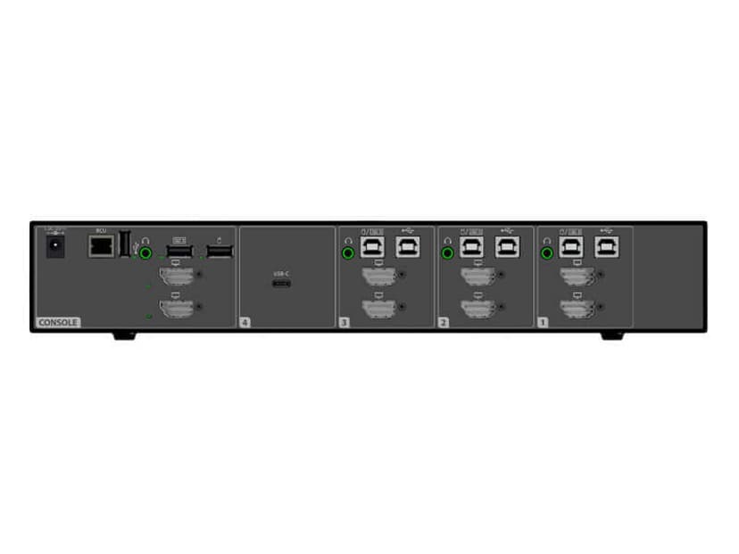 Vertiv SC845DPH-400 KVM-bryter Sort
