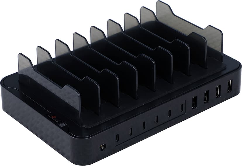 Cirafon Smart Power Station 10 6xUSB-C 4xUSB-A Max 120W Musta