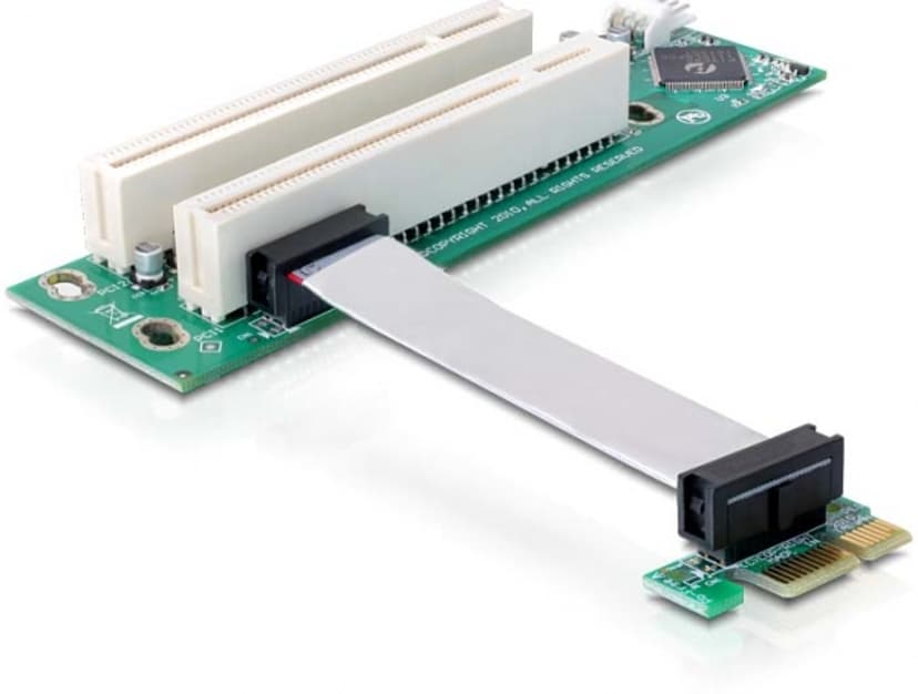 Delock PCI-E/2x PCI nätverkskort/adapters Intern