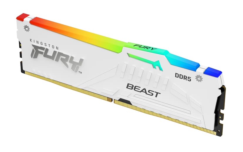 Kingston Technology FURY Beast RGB muistimoduuli 32 GB 2 x 16 GB DDR5 2800 MHz 32GB 5600MT/s DDR5 288-pin DIMM