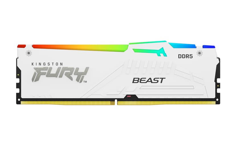 Kingston Technology FURY Beast RGB muistimoduuli 32 GB 2 x 16 GB DDR5 2800 MHz 32GB 5600MT/s DDR5 288-pin DIMM