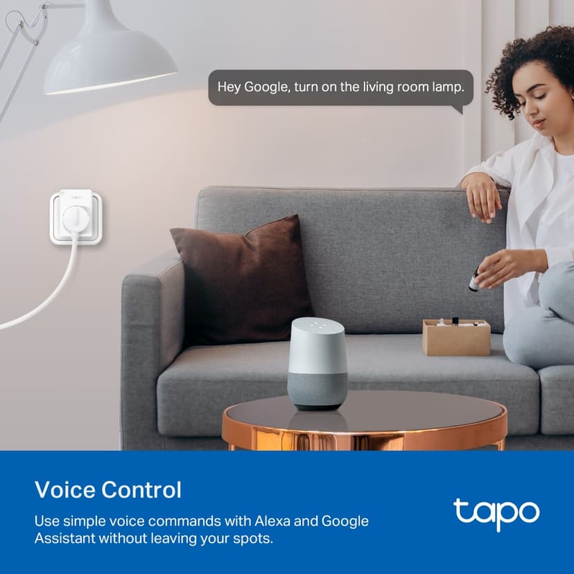 TP-Link Tapo P110 Smarta pluggar 3680 W Hem, Kontor Vit