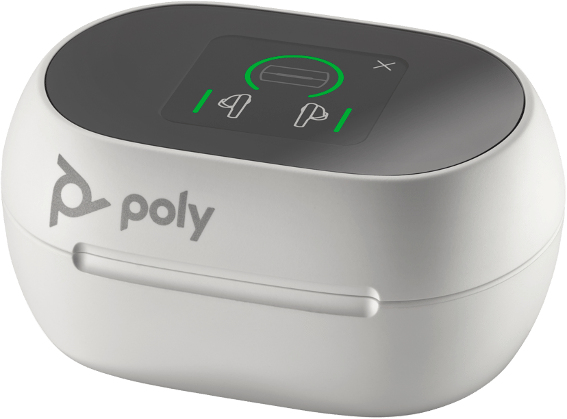 HP Poly Voyager Free 60+ USB Type-C UC, Microsoft Teams Hvid