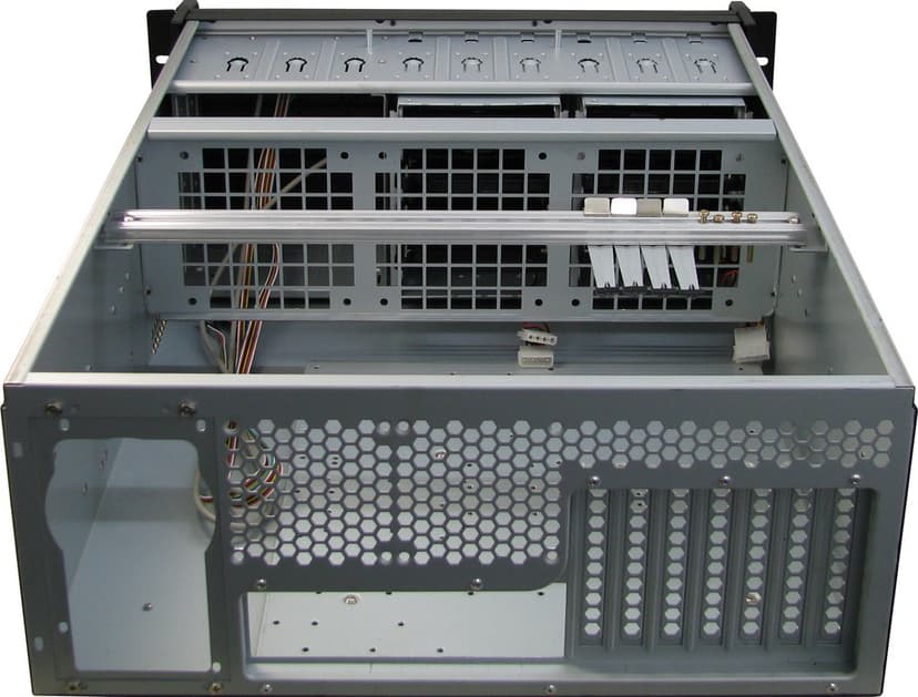 Inter-Tech 4U4129L 19" 4U Rack Metallisk, Silver