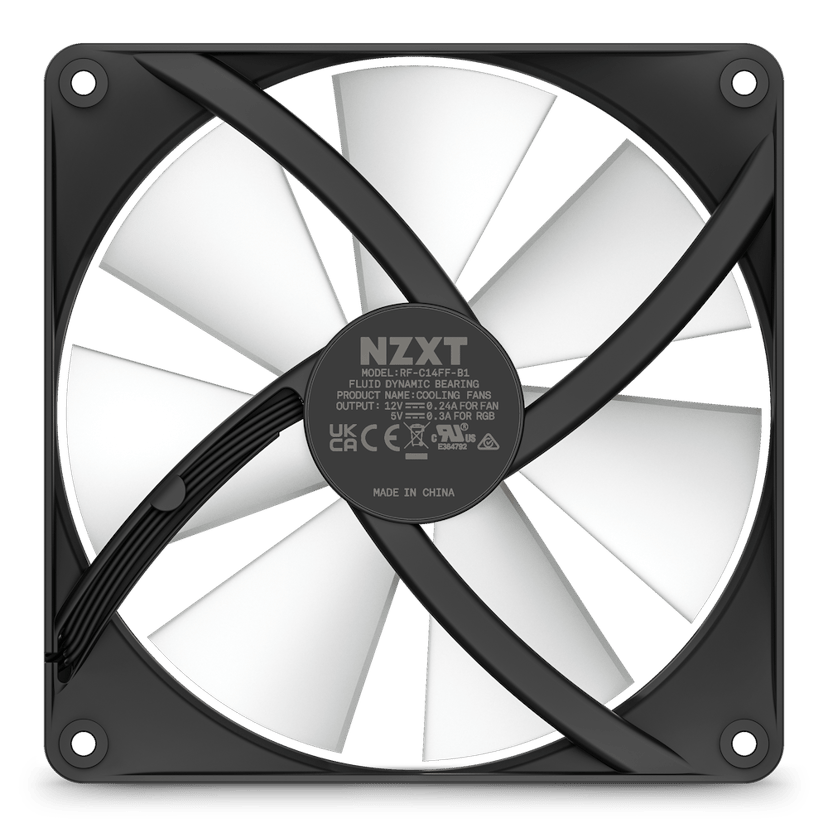 NZXT NZXT F140 RGB Core 140MM Vifte Svart
