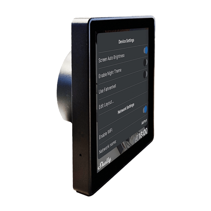 Shelly Wall Display Touch Panel 4"