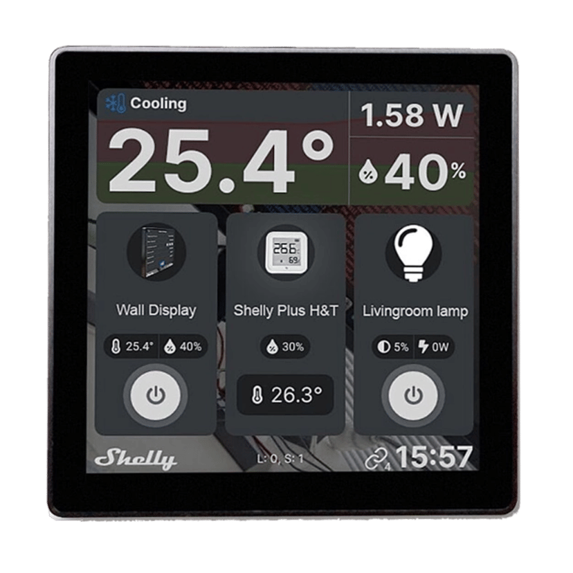Shelly Wall Display Touch Panel 4"
