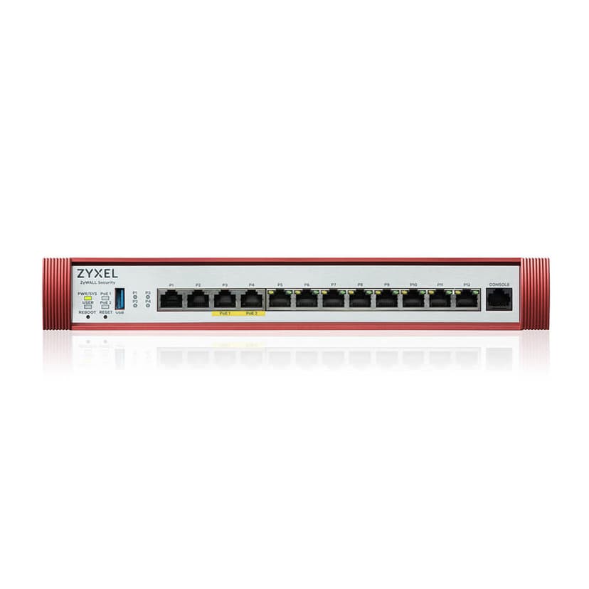 Zyxel USG FLEX 500H brannmur (maskinvare) 10 Gbit/s