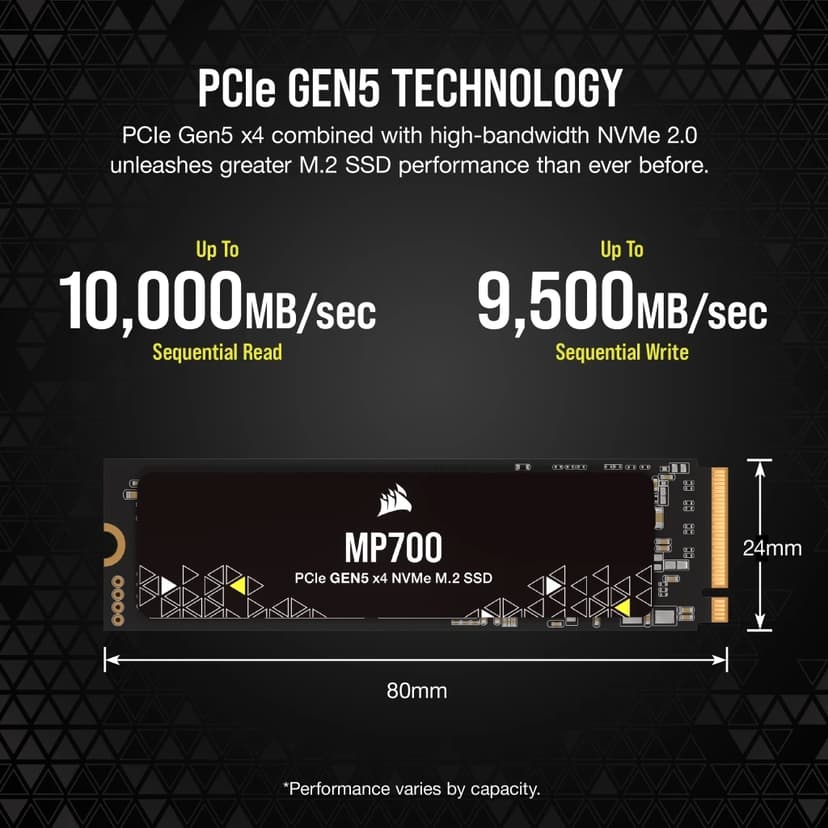 Corsair Force MP700 1TB SSD M.2 PCIe 5.0