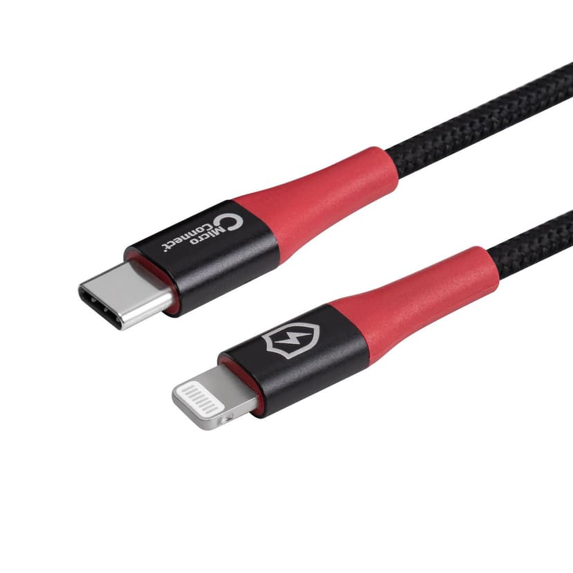 Microconnect USB-C Till Lightning Data Blocker Kabel 1.5m 1.5m Svart