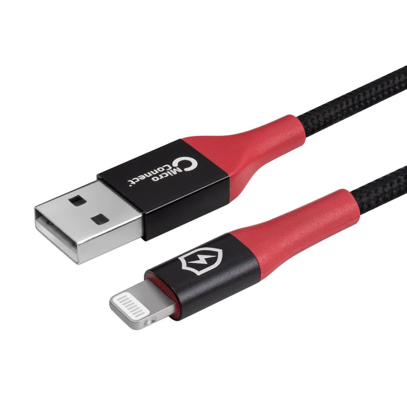 Microconnect USB-A To Lightning Data Blocker Cable 1.5m 1.5m Musta